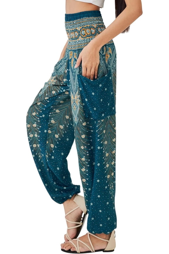 Boho Pants for Women - Hippie Harem Pants Women - Womens Yoga Pants – Comfy Bohemian Flowy Hippie Clothes