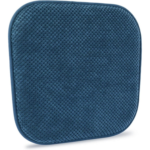 FUNING Kitchen Chairs Cushions Non Slip Foam Office Seat Cushions Washable Soft Thick Pads Large Wooden Metal Tapered Dining Chair Cushions,17" x 15"