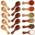 thumbnail image 1 of FUNING Small Wooden Salt-Spoon 20 Pack Mini Wood Spoon With Short Handle Perfect For Small Jars Of Spices Condiments Seasoning, 1 of 4