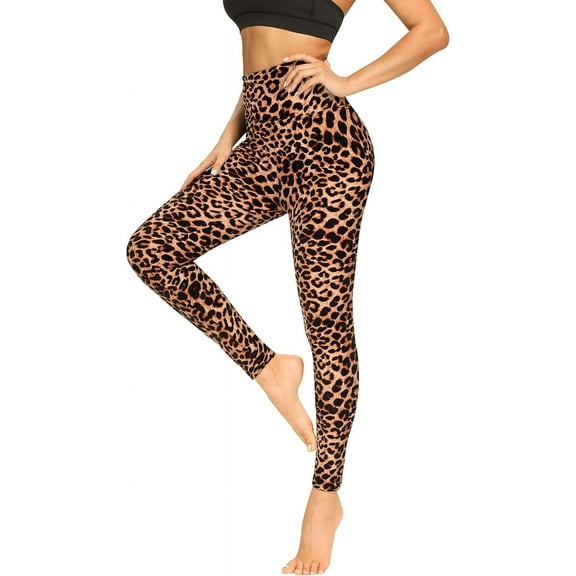FUNING Soft Leggings for Women - High Waisted Tummy Control No See Through Workout Yoga Pants