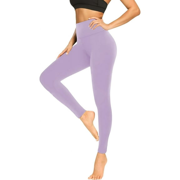 FUNING Soft Leggings for Women - High Waisted Tummy Control No See Through Workout Yoga Pants