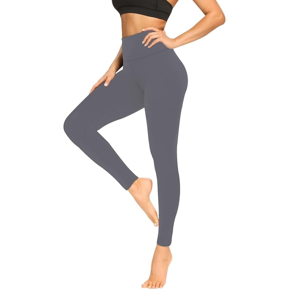 FUNING Soft Leggings for Women - High Waisted Tummy Control No See Through Workout Yoga Pants