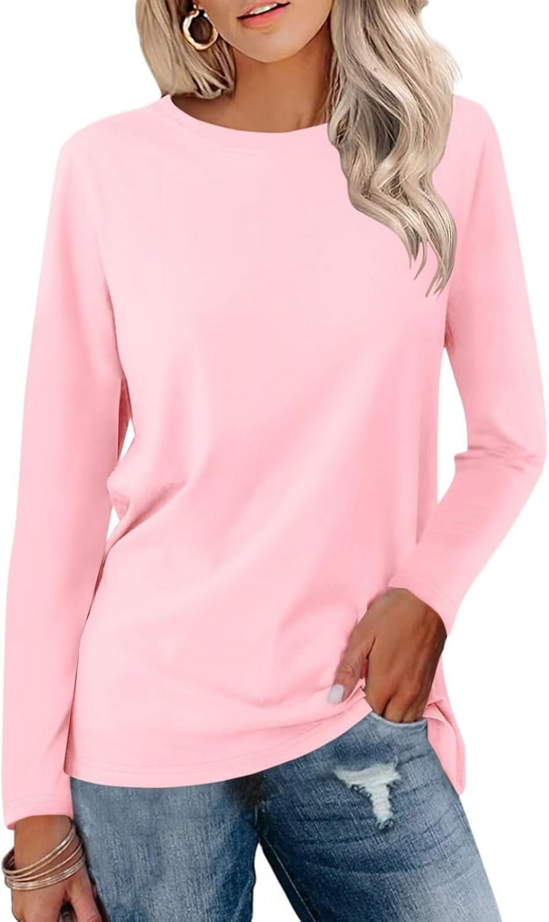 Color Block Round Neck Long Sleeve Top main image 0