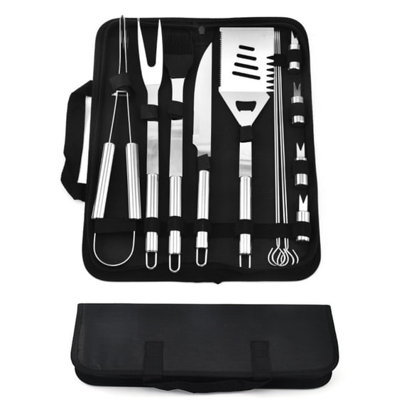 FUNING  outdoor BBQ barbecue set,  Stainless Steel Grill Kit with Case, Barbecue Utensil Tool