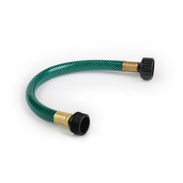 FUNJEE 1/2" Outdoor Garden Hose for Lawns, Boat Hose, Flexible and Durable,No Leaking, Solid PVC Fitting for Household (Green, 1FT)