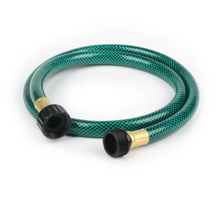 FUNJEE 1/2" Outdoor Garden Hose for Lawns, Boat Hose, Flexible and Durable,No Leaking, Solid PVC Fitting for Household (Green, 4FT)