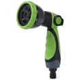 thumbnail image 1 of FUNJEE Garden Hose Spray Nozzle, Thumb Flow Control, On/Off Valve, Quick Connector, High-Pressure Nozzle Sprayer (10 Pattern ABS Spray, Green), 1 of 8