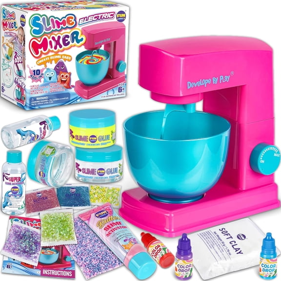 FUNKIDZ Electric Slime Mixer Machine Kit For Kids, Automatic Glue And Activator Mixing Craft Toy Set, Slime Making Kit For Girls And Boys Ages 8-12