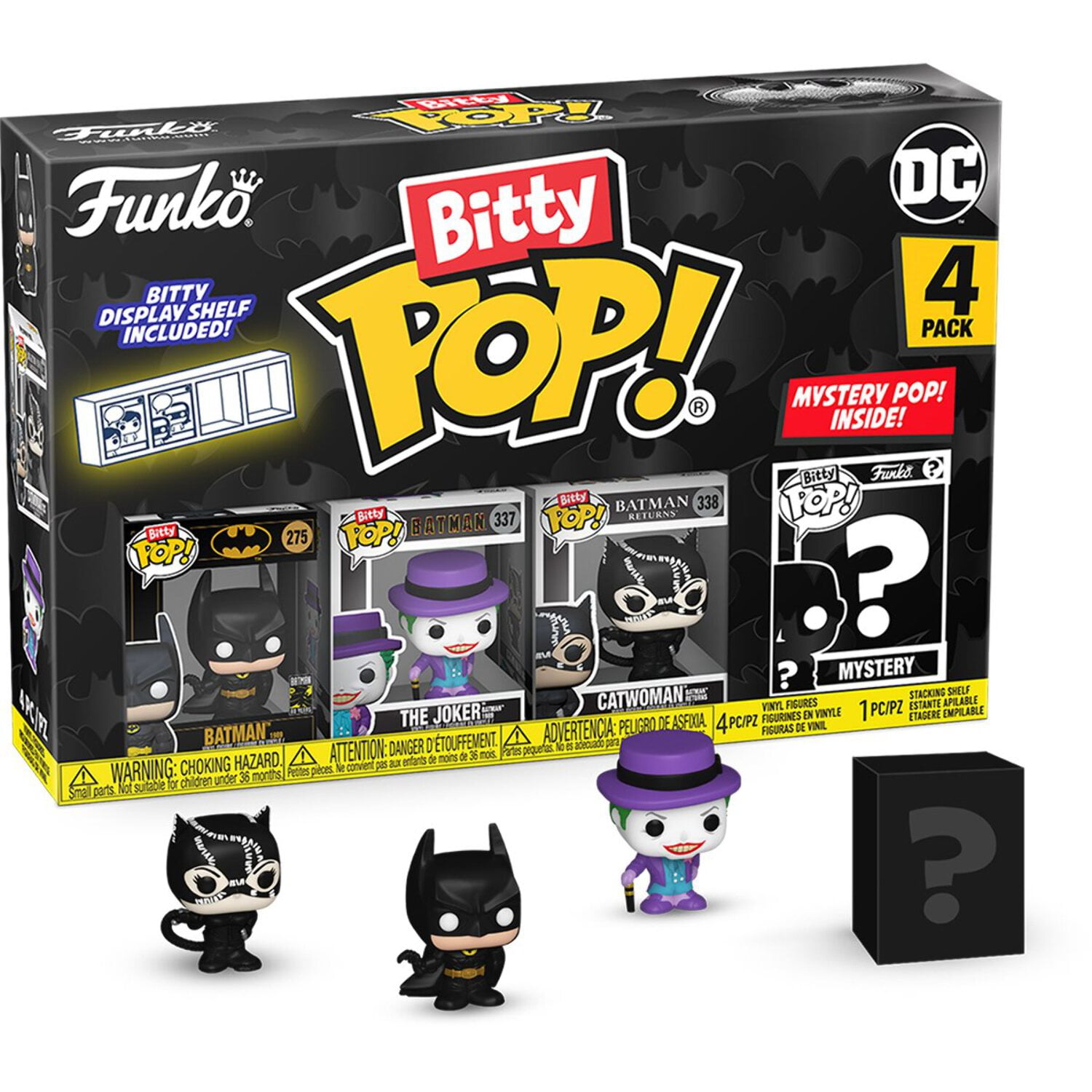 Batman 85th Anniversary Mini Collectible Toy Set with Display Case