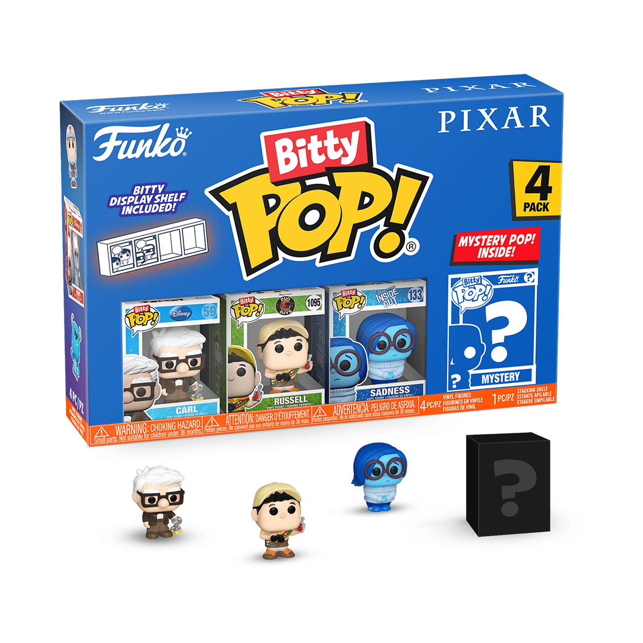 Funko Bitty POP! 4-Pack: Pixar - UP Collectible Vinyl Mini-Figures -  Walmart.com