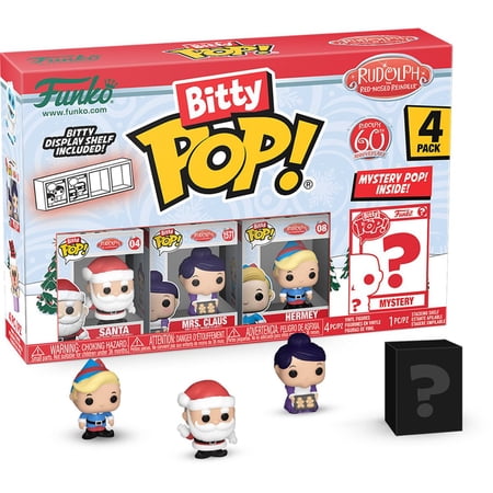 Rudolph Santa Funko Bitty Pop! Mini-Figure 4-Pack