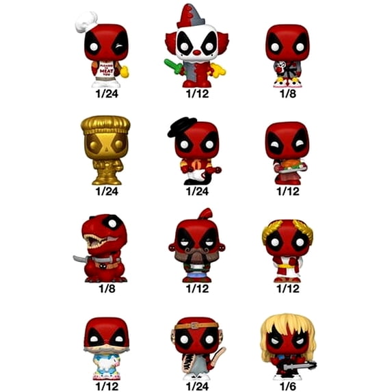 FUNKO Bitty POP! Singles: Deadpool (One Random Bitty Pop! Per Purchase), Funko, Gifts
