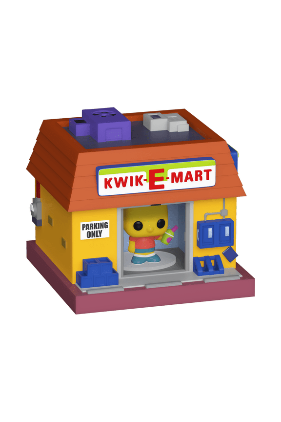 Bitty POP! Town: The Simpsons - Kwik-E-Mart Town and Bart Simpson Collectible Vinyl Mini Figure