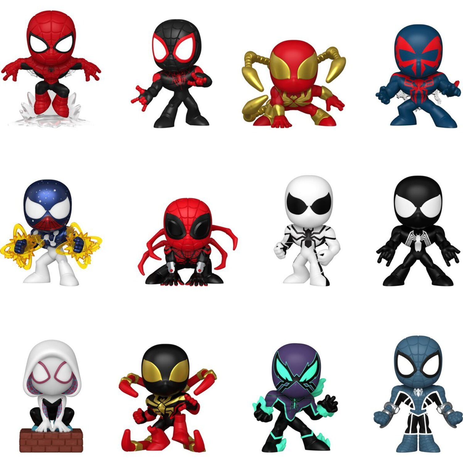 ファンコ ミステリーミニ スパイダーマン 4体セット Funko, Spider-Man Comics Mystery Minis, 4-Pack, Random Vinyl