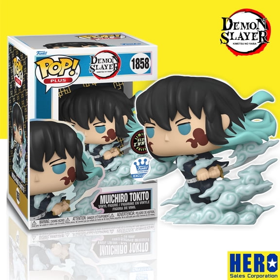 FUNKO POP! DEMON SLAYER MUICHIRO TOKITO (MIST BREATHING) #1858 CHASE GLOW