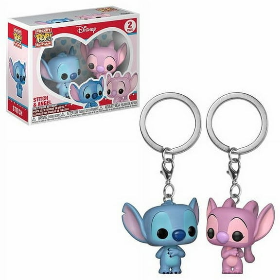 FUNKO POP! KEYCHAIN: Lilo & Stitch - Stitch & Angel 2PK