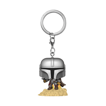 FUNKO POP! KEYCHAIN: Star Wars - The Mandalorian - Mando with Blaster, Funko, Gifts