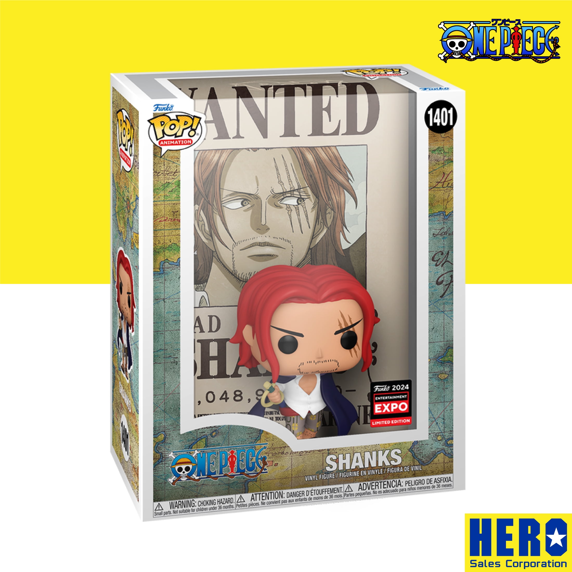 ONE PIECE - 激レアコミコン2024限定　FUNKO POP! ワンピース　シャンクス　手配書 Funko Pop! Poster One Piece Shanks Entertainment Exclusive
