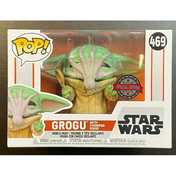 FUNKO POP STAR WARS MANDALORIAN GROGU CHILD CHOWDER SQUID 469 SPECIAL EDITION