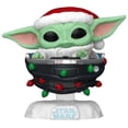 thumbnail image 1 of FUNKO POP! Star Wars: The Mandalorian Holiday - Grogu with Santa Hat in Pram, Funko, Gifts, 1 of 3