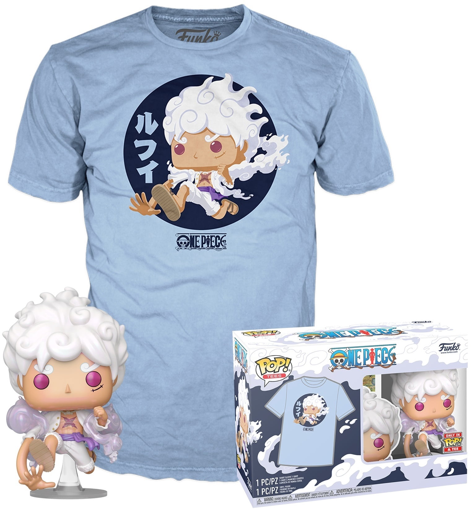 FUNKO POP & TEE: One Piece - Luffy Fifth Gear, S
