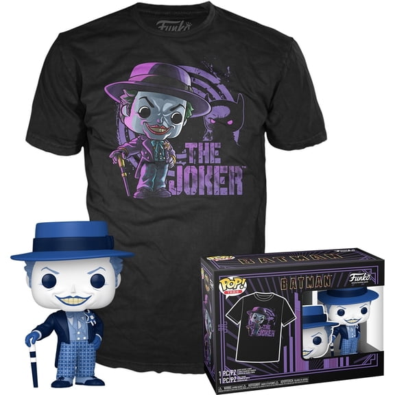 FUNKO POP & Tee: DC Batman (1989) - The Joker - S