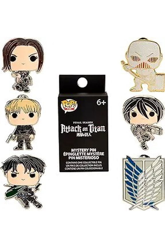 Pop! 6-Piece Blind Pin Set: Attack on Titan S4 Characters