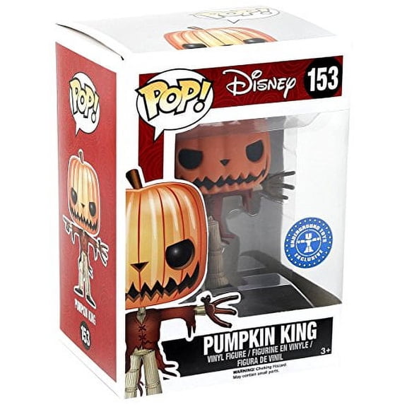 FUNKO Pop! Disney Pumpkin King #153 Hot Topic Exclusive Glows In The Dark / Nightmare Before Christmas Vinyl Figure