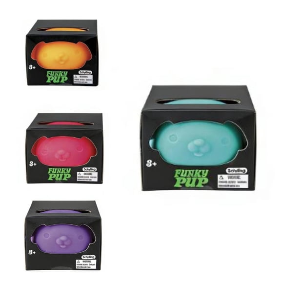 FUNKY PUP DOG Squishy Squeeze Stress Ball Sensory Fidget Toys Stress Relief Gifts Party Favors Easter Basket Stuffers Autism ADHD Children Focus Toys