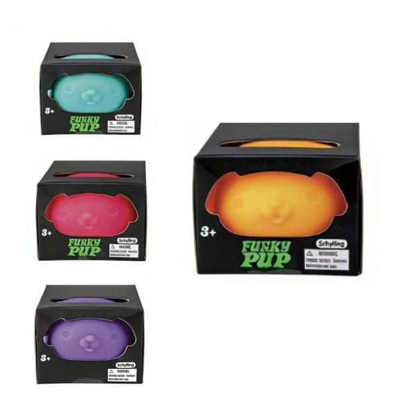 FUNKY PUP DOG Squishy Squeeze Stress Ball Sensory Fidget Toys Stress Relief Gifts Party Favors Easter Basket Stuffers Autism ADHD Focus Relax Toys