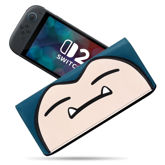 Switch 2 Case Compatible for Nintendo Switch 2 Console, Slim Carrying Travel Case with 5 Game Card Holders - Blue