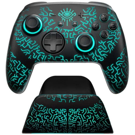 FUNLAB Switch 2 Pro Controller with Charging Dock Compatible with Switch2/OLED/Steam Deck/PC, Wireless Controller with Hall Effect/RGB/Paddle/Turbo/Motion