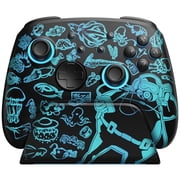 Wireless Pro Controller with Charging Station Compatible with Switch /2/Lite/OLED/7 LED Colors/Hall Effect/Dual Shock/Turbo Dave Style