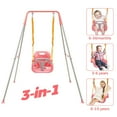 thumbnail image 1 of FUNLIO 3-in-1 Toddler Swing Set, Foldable Metal Stand, Indoor/Outdoor, 4 Sandbags, 1 of 6