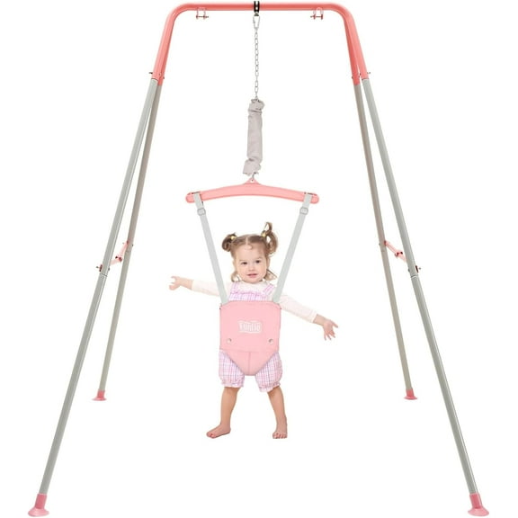 FUNLIO Baby Jumper with Stand - Pink