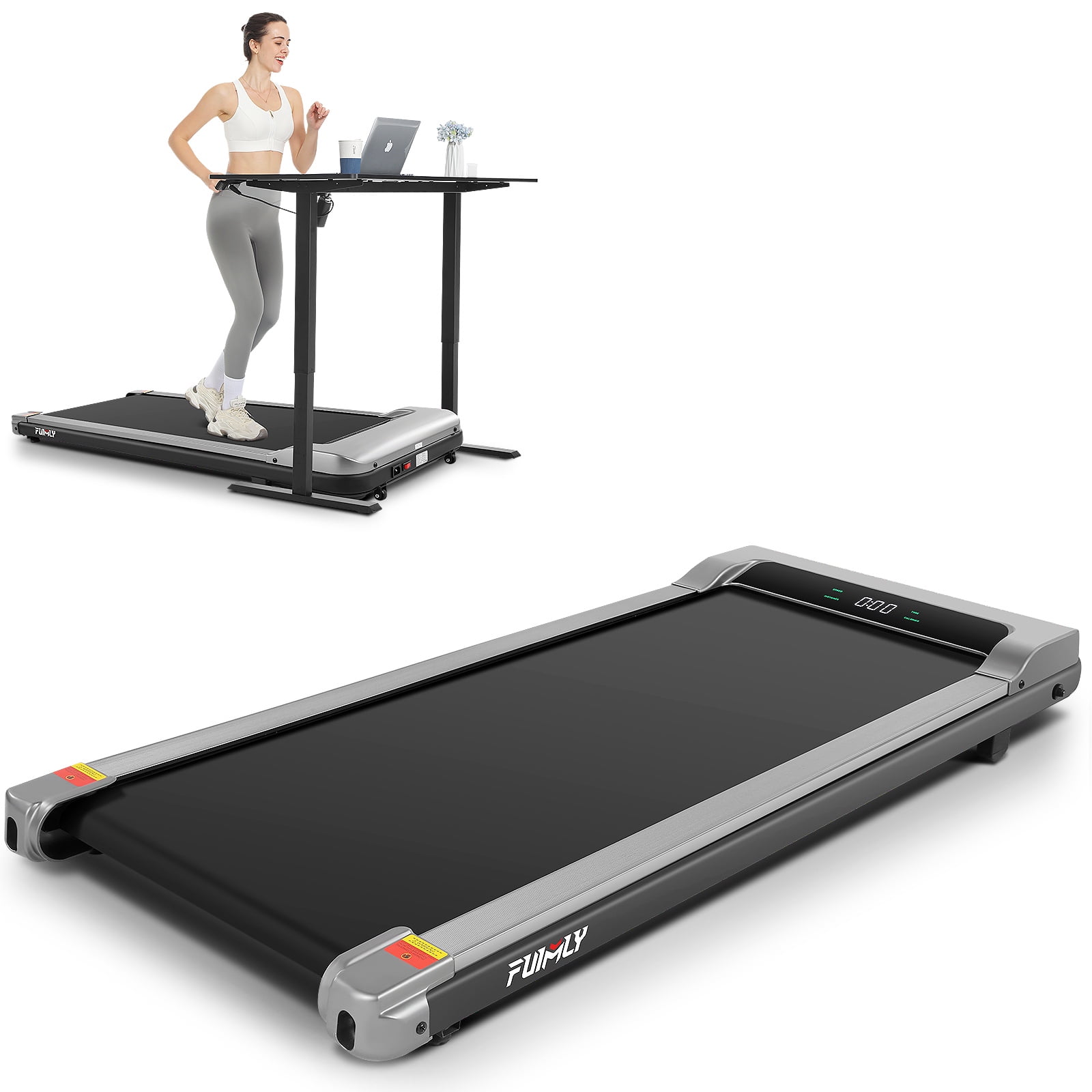 FUNMILY 2.5HP Treadmill for Home Use, 265 lbs Weight Capacity, No
