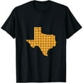 thumbnail image 1 of FUNNY TEXAS shaped Food Waffle t-shirt mens womens T-Shirt, 1 of 4