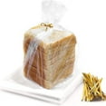 thumbnail image 1 of FUNSTITUTION Clear Plastic Bags Reusable Bread Storage with Twist Ties 100 Pack, 1 of 7