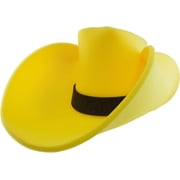FUNSTITUTION Cowboy Hat, Giant Foam Cowboy Hat - Oversized Hat - Silly, Crazy and Funny Hats for Adults and Kids - Huge Hat - Yellow Hat