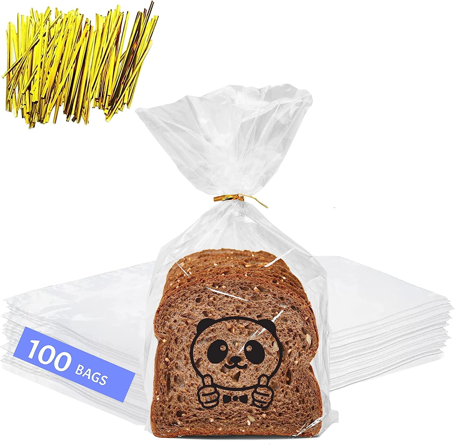50PCs 8.7 Mil Thick Mylar Bags for Food Storage Aluminum Heat Sealable Bags  Storage Bags 1 Gallon/ 2 Quart /Small Size