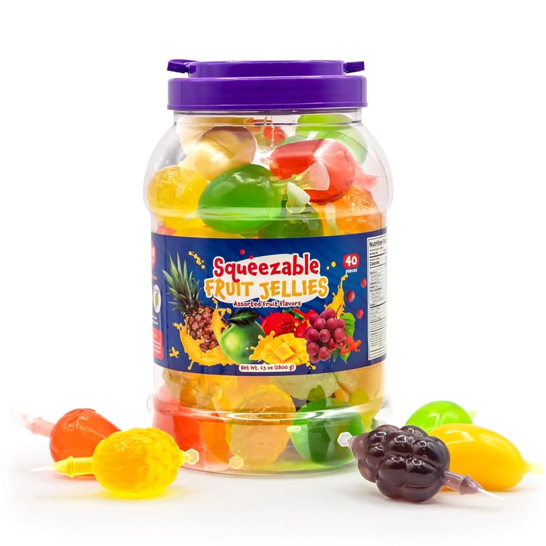 Funtasty Fruit Jelly Candy, Assorted Flavors, Vegan Squeezable