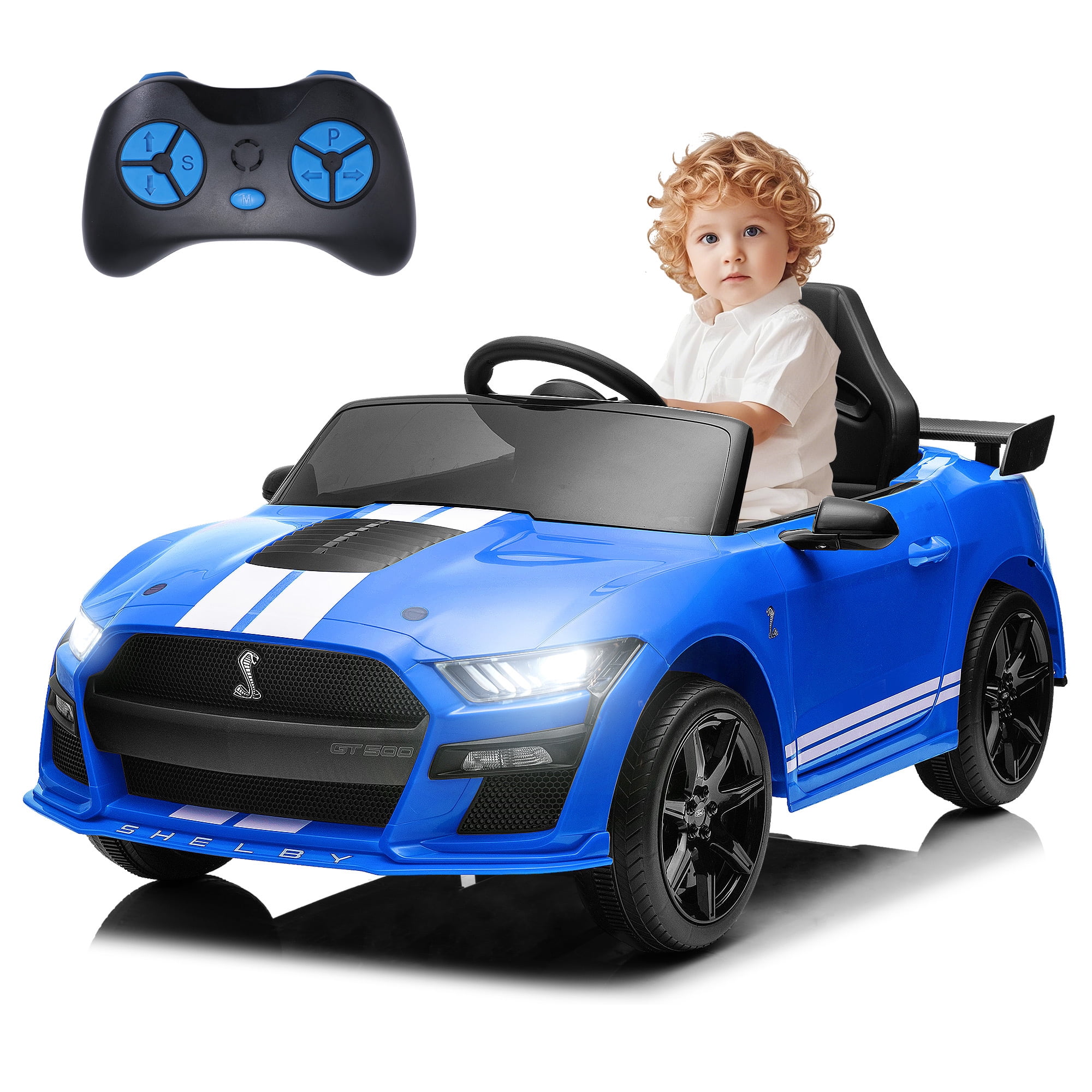 "FUNTOK Ford Mustang GT500 12V Kids Electric 