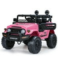 thumbnail image 1 of FUNTOK 24V 2 Seater Kids Ride on Toys w/ 20 " Large Seat, 4 x 200W Motor, 2WD/4WD Switchable Ride on Truck, 3 Speeds w/ Remote Control/LED Lights/Music/Bluetooth, 1 of 10