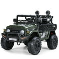 thumbnail image 1 of FUNTOK 24V 2 Seater Electric Ride on Toys for Big Kids w/ 20 " Large Seat, 4 x 200W Motors, 2WD/4WD Switchable Ride on UTV Dump Truck w/ Dump Bed, Remote Control, LED Lights, Bluetooth & Music, 1 of 8