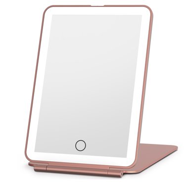 Funtouch 296 Rectangle Table Mount Freestanding Makeup Mirror with Dimmable Feature