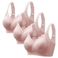 thumbnail image 1 of FUNUONY 3Pcs Wireless Bras for Women No Underwire Full Coverage Adjustable Comfort Ribbed Supportive Bra Push Up Bralettes Underwear,Seamless Bras V Neck Soft Support Comfortable Bra, 1 of 8