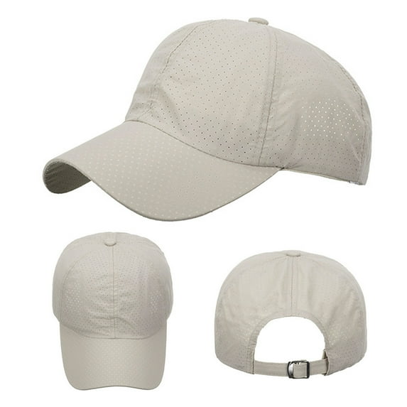 FUNUONY Adult Plain Baseball Cap Hat Classic Adjustable Size for All Seasons Fashion Women Men Sport Climbing Breathable Beach Baseball Cap Hat Sun Hat Beige One Size