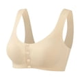 thumbnail image 1 of FUNUONY Big Sale!! 2025 New Daisy Bras for Women No Underwire Front Closure Comfort Senior Wireless Snap Closing Bra Women Lace Frongt Button Shaping Cup Adjustable Shoulder Strap Large Size Bra, 1 of 3