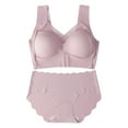 thumbnail image 1 of FUNUONY Sports Bras for Women Padded 2025 Trendy Bra and Panty Sets for Women Sets Smooth Comfort Bras and Underwear for Everyday Pink L, 1 of 9