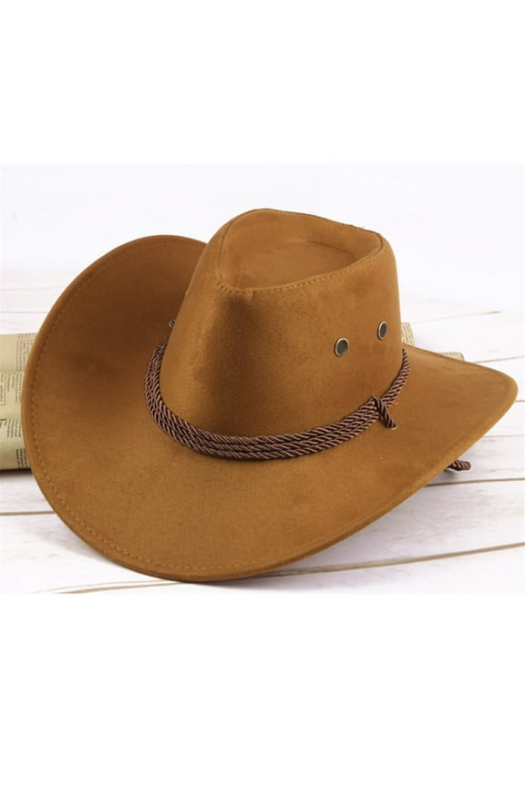 Big Wide Brim Fedora Hats for Women Men Western Hat Large Felt Panama Hat Rancher Hat Men Women Cowboy Hat Western Cap Wide Sunhat Winter Yellow